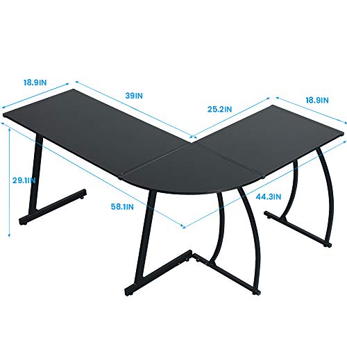 1 GreenForest+L+Shape+Computer+Workstation+3+Piece