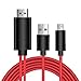 HuGle 6.5 Feet 11 Pin Micro USB to HDMI Adapter Cable 1080P HDTV for Samsung Galaxy S5, S4, S3, Note 3, Note 2, Galaxy Tab 3 8.0, Tab 3 10.1, Tab Pro, Galaxy Note 8, Note Pro 12.2 …