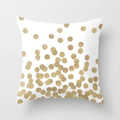 ABartonArtsale Gold Glitter 18x18 Inch Cotton Linen Decorative Throw Pillow Cover Cushion for sofa bed Z54 Unknown Binding