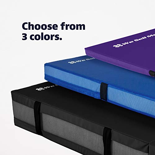 We Sell Mats Bi-Folding Gymnastics Crash Landing Mat Pad, Safety for Tumbling, Back Handspring Training and Cheerleading, 4 ft x 6 ft x 2 Inch Thick
