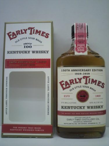 Amazon Co Jp アーリータイムズ 150周年記念ボトル 50度 375ml アーリータイムス 食品 飲料 お酒