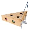 Trixie 4505 Cat’s Cheese mit Spielangel und 3 Spielbällen, 36 × 8 × 26/26 cm
