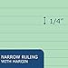 ROARING SPRING Wirebound Notebook with Green Paper, One Subject, 10