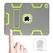 iPad Air 2 Case,iPad 6 Case,TIANLI(TM) ArmorBox [Three Layer] Convertible [Heavy Duty] Rugged Hybrid Protective with Kickstand Case for iPad Air 2,Grey/Lemony Yellow
