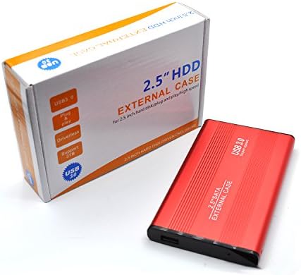 ShuoLe 2.5-Inch SATA to USB 3.0 External Hard Drive Enclosure,USB 3.0 SATA External Hard Drive Enclosure Case for 9.5mm 2.5in SATA HDD and SSD ,Max Speed 5Gbps,Metallic Material[Support SATA III]