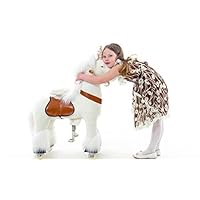 Smart Gear Pony Cycle White Unicorn Ride on Toy:  2 Sizes:  World