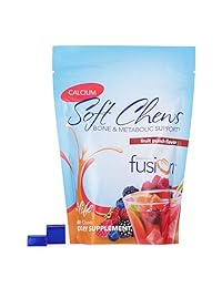 Bariatric Fusion Calcio & suave Masticar Fruit Punch Flavor para Bypass gástrico y de energía Sleeve...