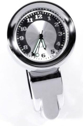 Handlebar Clock Metal milled Chrome Big Motorcycle clock large face