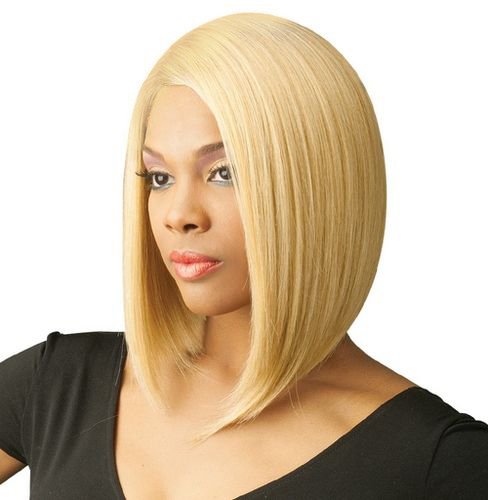 Nyuwa Kanekalon Synthetic Colorful Daily Party Soft Short Bob lace Wigs 250D 12" for Women Natural As Real Hair Lace Front Wig,Elastic Straps –613#