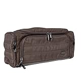 Lug Women's Trolley Toiletry Bag, Compact Travel Case, BRUSHED WALNUT