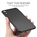 Humixx Ultra Thin iPhone XR Case,HUMIXX Thin Sleek Case,Fully Protective (Naked Phone Texture) Matt Finish Hard Case for iPhone XR(2018)-Space Black