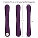EMISH Wireless Electric Wand Massager Rechargeable Handheld Personal Vibrator Magic Cordless Therapy Silicone Waterproof 10 Modes Vibrator Wand Massager for Muscle Aches & Sports Recovery (Purple)