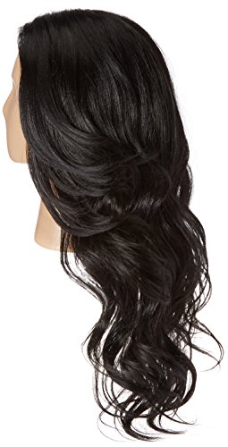 Freetress Equal Brazilian Natural Deep Invisible L Part Lace Front Wig DANITY (1B)