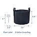 PHYEX 9-Pack 1 Gallon Nonwoven Grow Bags, Aeration Fabric Pots with Durable Handles, Come with 9 Pcs Plant Labelsthumb 1