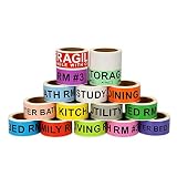 Immuson Removable Home Moving Labels, 960pcs Color Coding Labels for Packing Box, 16 Rolls Different Moving Stickers, 60 Labels/Roll