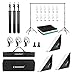 CRAPHY Photography Softbox Lighting Kit 12x45W Studio Continuous Light with 6.5ftx 10ft Background Support System Stand, 3X Backdrops (Green,White,Black) for Portrait, Product and Video Shooting