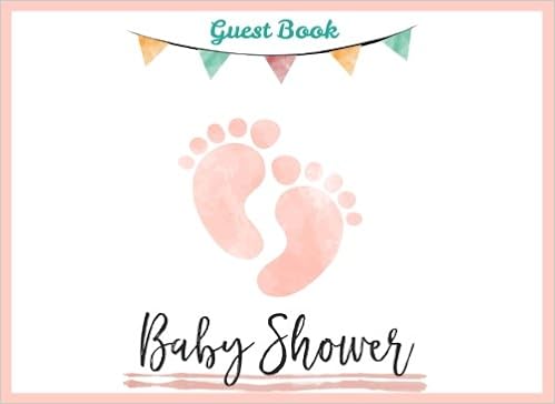 Baby Shower Guest Book For Girl Baby Guest Book Shower Welcome