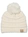 FunkyJunque Funky Junque’s CC Kids Baby Toddler Cable Knit Children’s Pom Winter Hat Beanie
