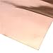 Ologymart 1pc 99.99% Pure Copper Metal Safe Sheet Foil for Handicraft Aerospace 0.1x200x500mm