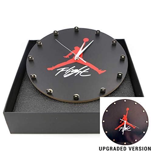 RelicsJP Air Jordan Wall Clock with 3D Mini Sneakers, Sneakerhead Style