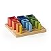 Guidecraft Nest & Stack Cubes - Wooden Multi-Color Shapes for Toddlers, Kids Learning & Educational Toys