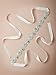 Remedios Bridal Sash Wedding Belt with Diamond Design For Women Gifts Nice Gifts,Ivory