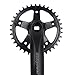 CDHPOWER 36T Single Speed Crankset 170mm x 36T for Mountain Road Bike Fixed Gear Bicycle Folding Bicycle(Square Taper, Black,36T, Sprocket)