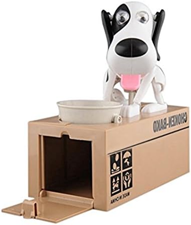 Dog Piggy Bank - Cute Dog Piggy Bank Robotic Coin Toy Money Box Coin Bank for Kids