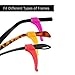 Deruicent 12 Pairs Kids & Adults Silicone Sport Glasses Straps Premium Grade Comfortable Silicone Sports Glasses Strap Holder