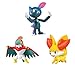 Pokémon 3 Pack 2 Inch Figure- Fennekin, Sneasel, Hawlucha