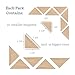Kit Triangle Bamboo Magnets, Pack of 20, Fridge Magnets, Office Magnets, Dry Erase Board Magnets, Refrigerator Magnets