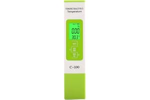 Water Quality Tester, C-100 Salinity/TDS/EC/SG/Temperature 5 in 1 Multifunction Water Quality Tester with Backlight, Seawater