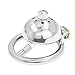 FeiGu Male Stainless Steel Chastity Cage Penis Lock Device with Catheter Fetish Erotic Sex Toys for Men 141 (1.77