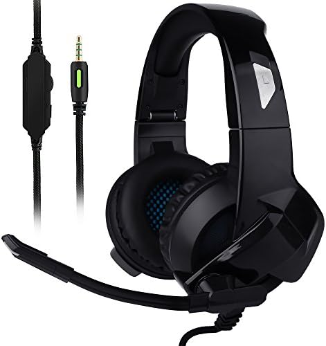 Ceppekyy Gaming Headset for Xbox One, PS4, Nintendo Switch, Laptop, PC, Mac, iPad and Smart Phones - Stereo Surround Sound&Noise-Cancelling, with Microphone