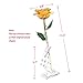 DEFAITH Real Rose 24K Gold Dipped, Forever Gifts for Her Valentine's Day Anniversary Wedding and Proposal - Yellow with Stand