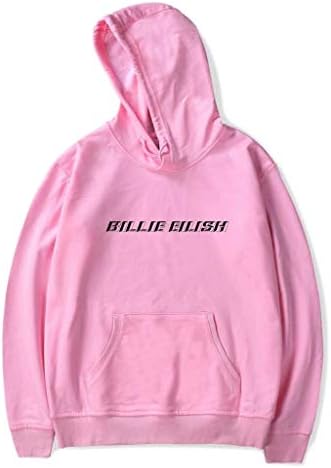Hoodieat Mens Hoodie Billie Eilish Classic Loose Large Size Printing Spring Sweatshirt Pink