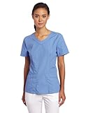 Landau Women's Rounded V-Neck Scrub Tunic