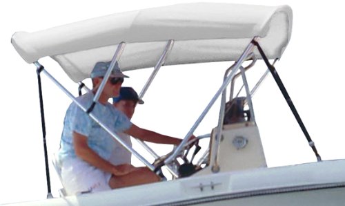 Survivor Marine Products Bimini Top (Fabric Only), White, 6-Feet Length x 42-In…