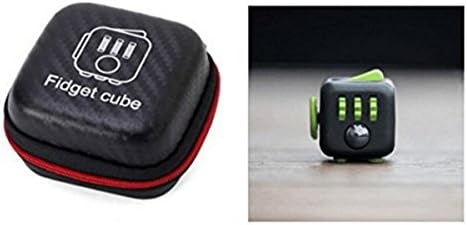 Fidget Cube Relieves Stress And Anxiety for Children and Adults Anxiety Attention Toy(Cube + Case)
