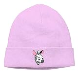 Adult Skull Cap Beanie Cute Zebra Knitted Hat