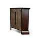 Leick Home SINCE 1916 Riley Holliday Corner TV Stand with Storage, 46-Inch, Chocolate