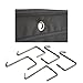 30 Pocket Chart, Hanging Wall/Door File Storage Organizer with Metal Hanging Hooks - for Classrooms, Office, Mail, Waiting Room, Scrapbooking, Records/Vinyl, Hobby Tools, and More