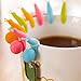 Happy Sales HSTF-5SN, 5pcs Snail Shape Silicone Tea Bag Holder Cup Mug Set