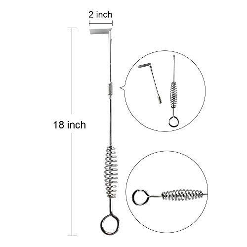 Dracarys Stainless Steel Ash Removal Tool and Ash Pan Big Green Egg Accessories,Ash Tool Poker for BGE Primo and Other Charcoal Kamado Stove(at+AP+GG)