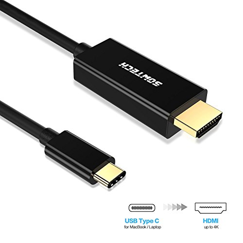 USB C to HDMI Cable 4K Adapter,SOWTECH Upgrade USB 3.1 Type-C to HDMI Adapter Compatible with MacBook Pro,HDMI to USB C Adapter