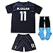 GamesDur Liverpool Mo Salah #11 Third Black Kids Soccer Jersey Set Shirt Short Socks Youth Sizes