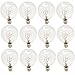 Ge Decorative Globe Bulb 40 W 320 Lumens G16-1/2 Candelabra 3 in. Clear Card 2 Count, Pack of 6 (Total 12)