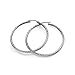 Sterling Silver Diamond Cut Round Hoop Earrings 20mm