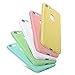 Pofesun 5 Pack Silicone Gel Rubber Case Slim Fit Flexible TPU Back Cover Compatible for iPhone 7 (2016) / iPhone 8 (2017) 4.7 Inch(White,Pink,Mint,Green,Yellow)