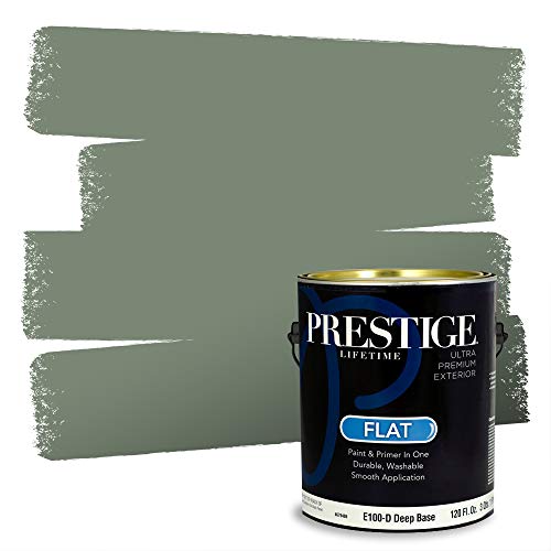 PRESTIGE Paints Exterior Paint and Primer In One, 1-Gallon, Flat, Comparable Ma…